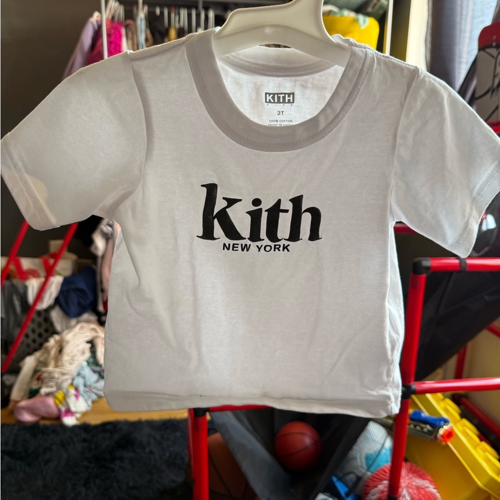 Kith White Short Sleeve Tee Classic Crew Neck